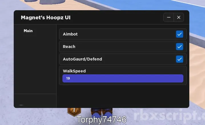 Hoopz | Aimbot, Reach, Walkspeed - Hoopz | Aimbot, Reach, Walkspeed script preview