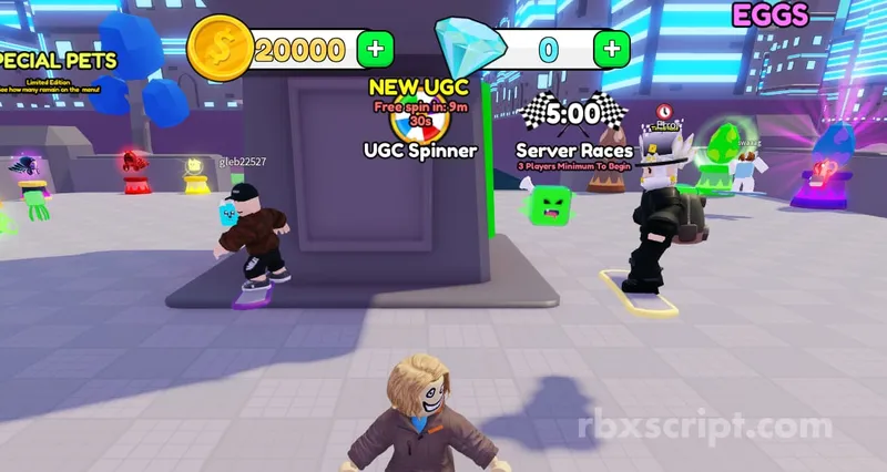 Hoverboard Simulator: Inf Money - Hoverboard Simulator script preview