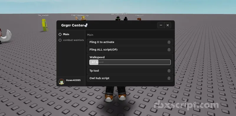 Universal Walkspeed Slider, Fly, Fling All - Universal script preview