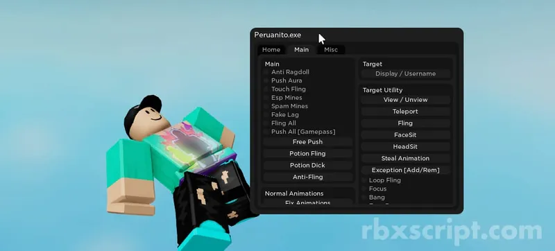Ragdoll Engine: Esp, Fling All, Push Aura - Ragdoll Engine script preview