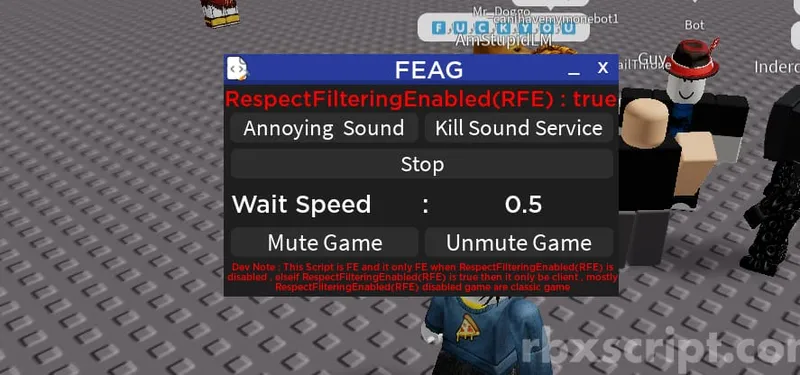 Universal Annoying Sound, Kill Sound Service, Mute Game - Universal script preview