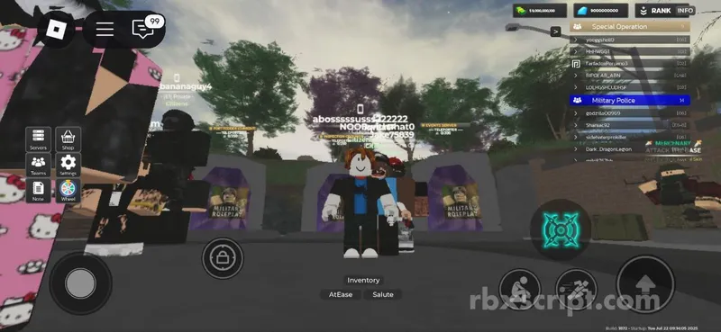 Military Roleplay: Infinite money, infinite gems - Military Roleplay script preview