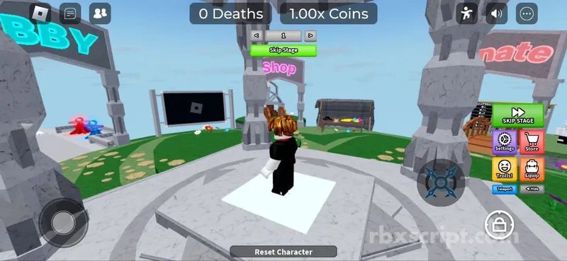 No Jumping Difficulty Chart Obby: Auto Stage - No Jumping Difficulty Chart Obby script preview