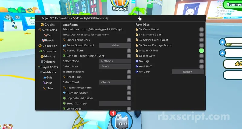 Pet Simulator X: Auto Farm, Auto Open Eggs &amp; More - Pet Simulator X script preview