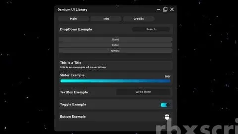 Osmium Library - Osmium Library script preview