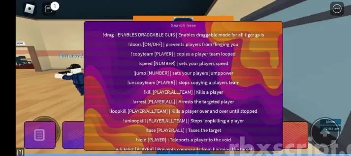 Prison Life: Admin Commands Mobile Script - Prison Life script preview