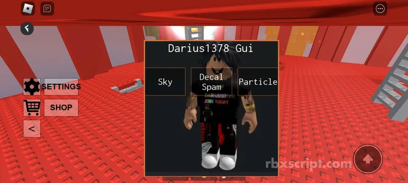 Universal: Sky, Decal Spam, Particle Mobile Script - Universal script preview