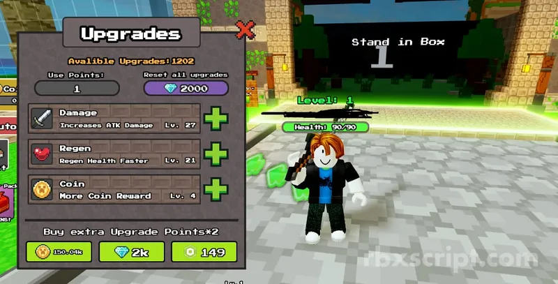 Slasher Blade: Buy Points With Gems Fast - Slasher Blade script preview