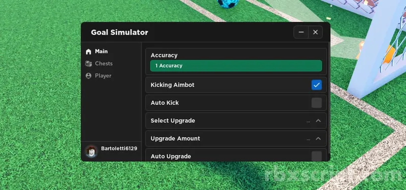 Goal Kick Simulator: Kick Aimbot, Auto Kick, Auto Chests - Goal Kick Simulator script preview