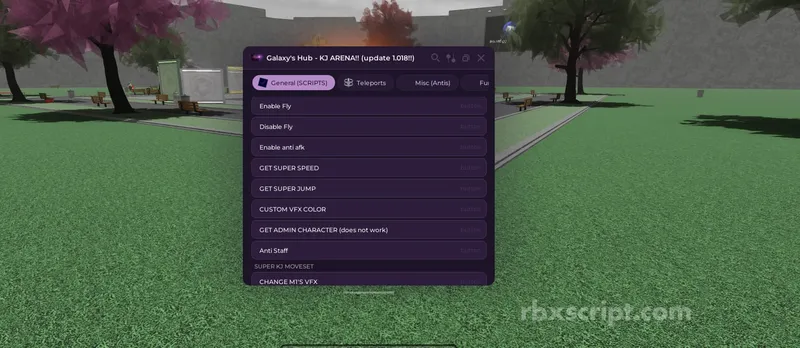 KJ ARENA: Auto Farm, Fly, Teleports - KJ ARENA script preview