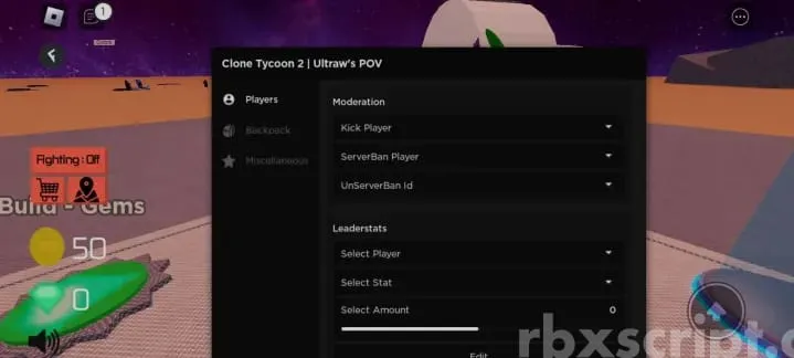 Clone Tycoon 2: Kick Player, Unserver Ban Id &amp; More Mobile Script - Clone Tycoon 2 script preview