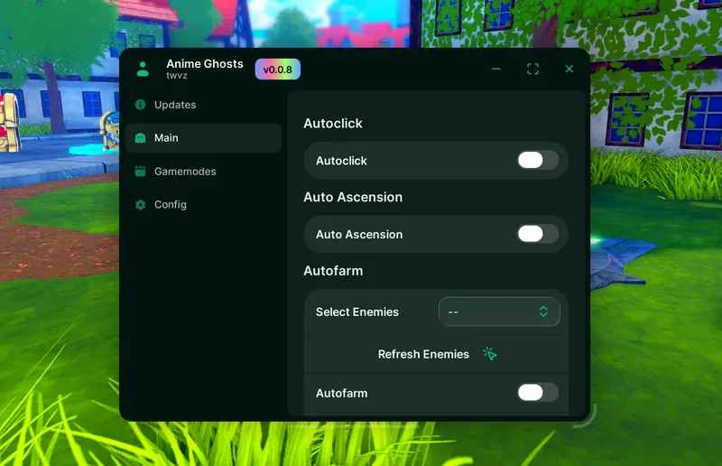 Cool script for Anime Ghosts on Auto Click, Auto Ascension, Auto Fram, Auto Open Scrolls and more - Unknown script preview