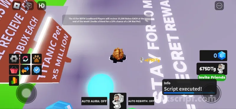 Skibidi Aura Simulator: Inf money - Skibidi Aura Simulator script preview