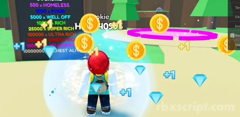 Every Second You Get Richer: Auto Clicker - Every Second You Get Richer script preview