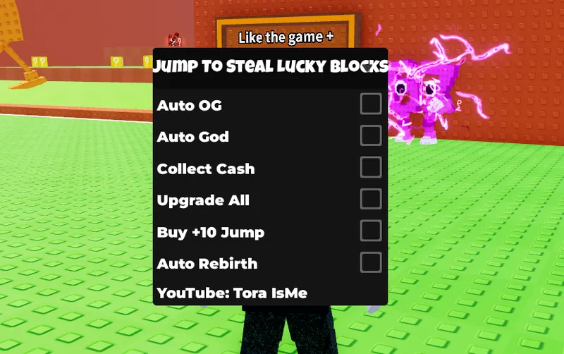 Cool script for Jump To Steal Lucky Blocks on Auto OG, Auto God, Collect Cash, Upgrade All, Buy +10 Jump and Auto Rebirth - Jump To Steal Lucky Blocks Script script preview