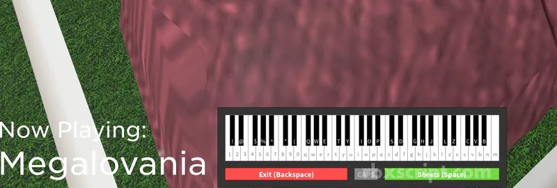 Piano Keyboard: Auto Play Megalovania - Piano Keyboard script preview