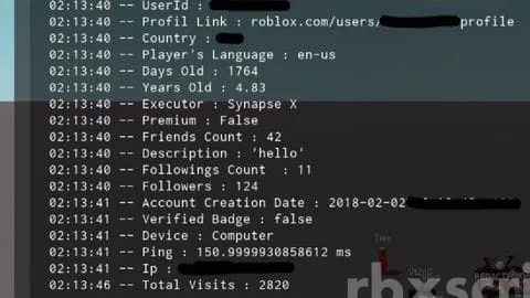 Universal Local Player Informations - Universal script preview