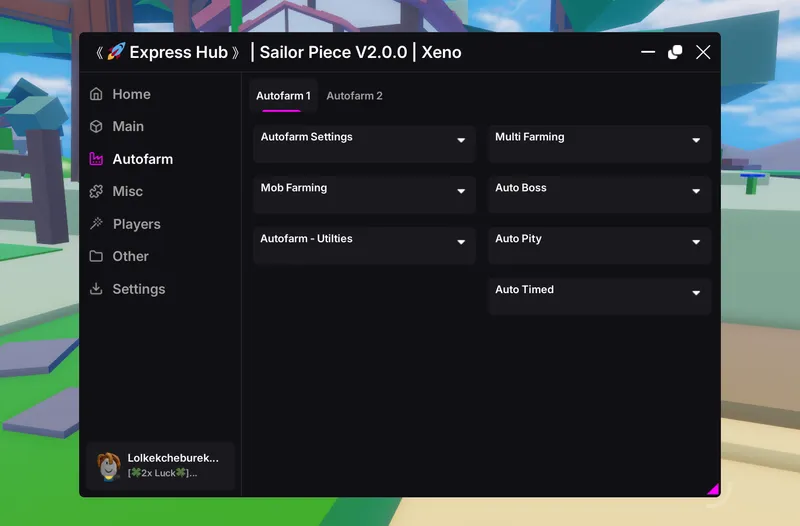 This script is Sailor Piece on Auto Farm, Mob Farming, Auto Boss, Auto Pity and more - Unknown script preview