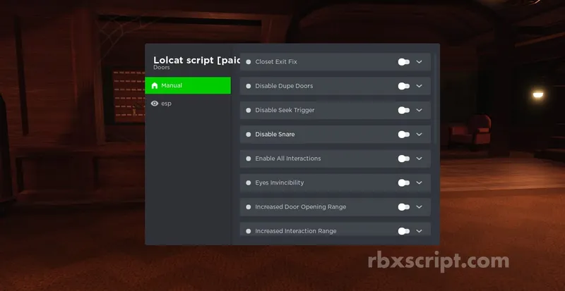 DOORS: Noclip, Esp, Instant Interact - DOORS script preview