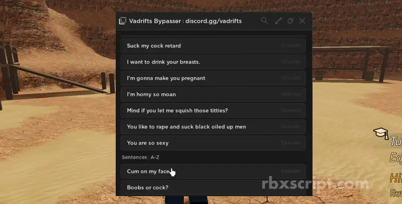 Roblox: Vadrifts|Universal Chat Bypasser - Roblox script preview