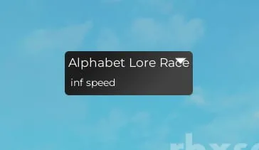Alphabet Lore Race: INF Speed - Alphabet Lore Race script preview