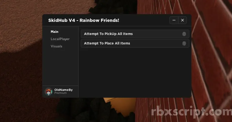 Rainbow Friends: Pickup all items, place all items, walkspeed - Rainbow Friends script preview