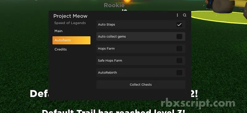 Legends Of Speed: Auto Steps, Auto Hops, Auto Rebirth - Legends Of Speed script preview