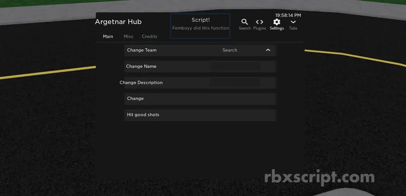 High School Life: Walkspeed, Hit Good Shots, Change Team - High School Life script preview