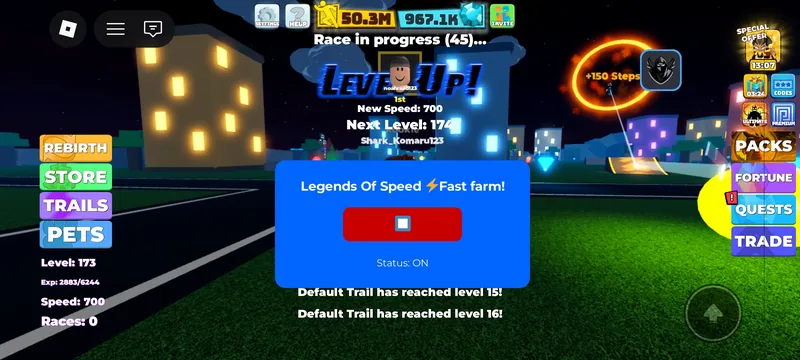 Good and fast script for auto farm speed! - Unknown script preview