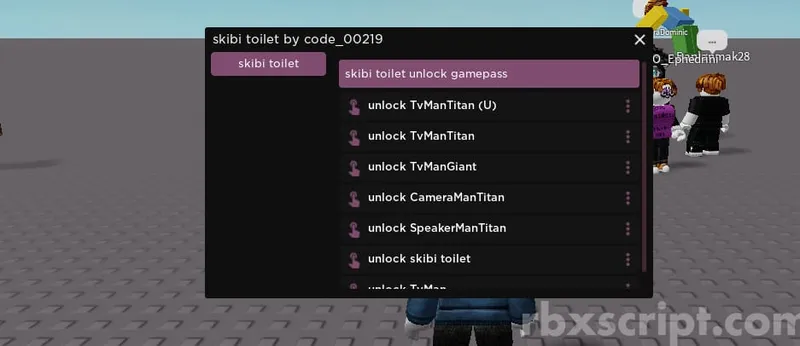 skibi toilet: Unlock All Morphs - skibi toilet script preview