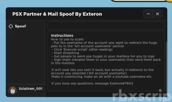 Pet Simulator X: Fake Stream Tools - Pet Simulator X script preview