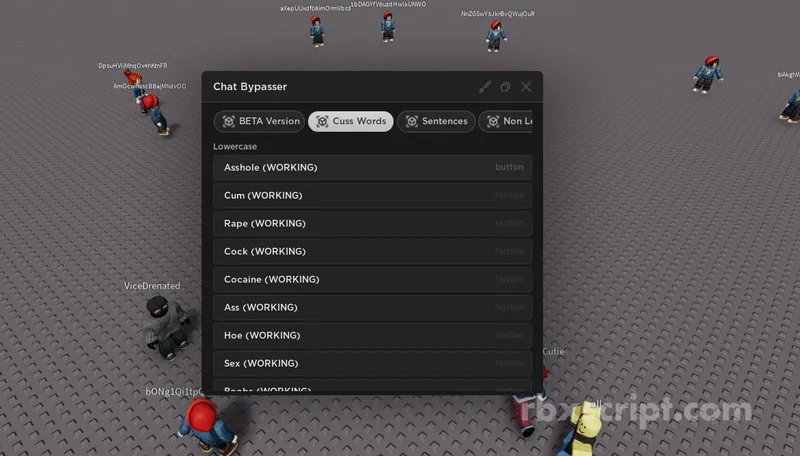 Universal: Chat Bypasser, Anti Chat Logger - Universal script preview