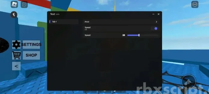 Universal: Walkspeed, Ui Library Mobile Script - Universal script preview