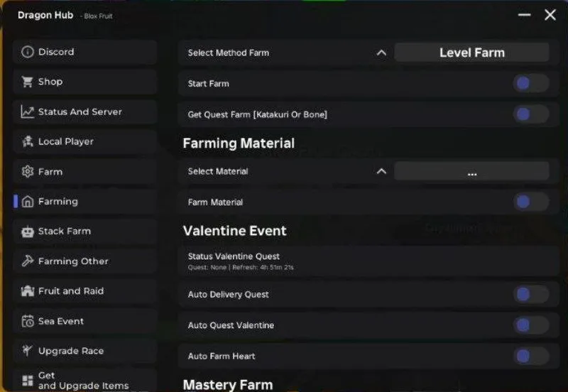 This Blox Fruits script offers a powerful auto-farm and leveling system to reach the max rank effortlessly. It includes fruit sniper and teleport features to secure the rarest items in the game instan - Blox Fruits script preview