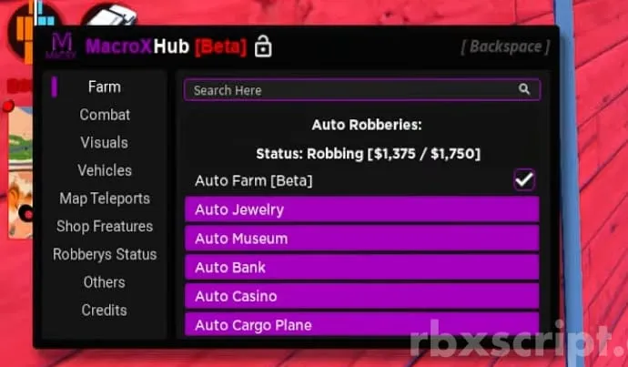 Jailbreak: Auto Farm, Teleports &amp; More - Jailbreak script preview