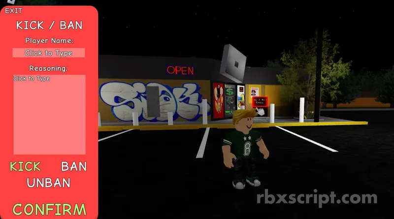 Jitcity: Kick &amp; Ban Menu - Jitcity script preview