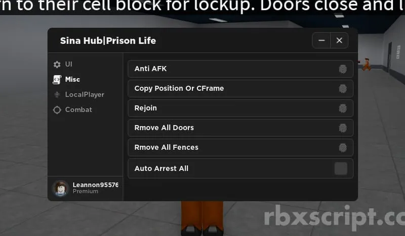 Prison Life: Get Keycard, Remove All Fences, Walkspeed - Prison Life script preview