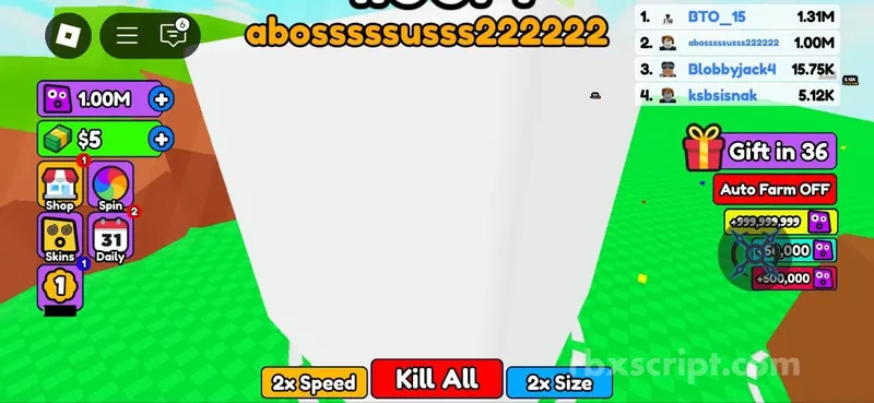 Block Eaters: Inf Block - Block Eaters script preview