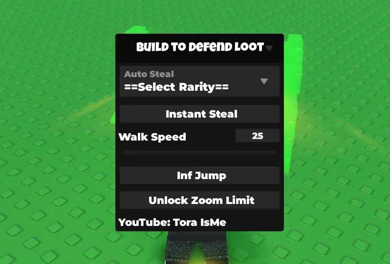 Cool script for Build to Defend Loot on Auto Steal, Instant Steal, Walk Speed, Inf Jump and Unlock Zoom Limit - Unknown script preview