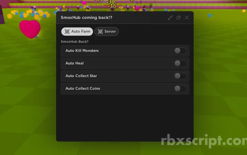 Build and Survive: Auto Heal, Auto Collect All Coins, Auto Collect Star - Build and Survive script preview