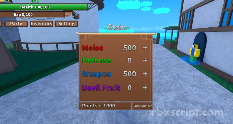 Akuma Pirates: Max Stats - Akuma Pirates script preview