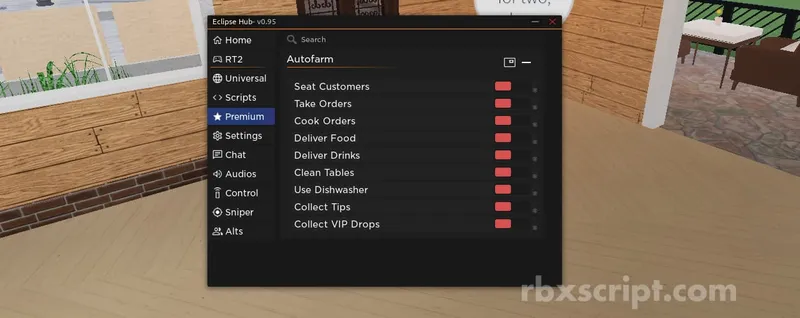 Restaurant Tycoon 2: Auto Farm, Deliver Food, Cook Orders - Restaurant Tycoon 2 script preview