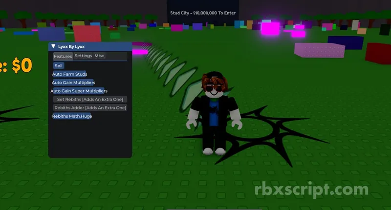 Stud Simulator [BETA]: Auto Farm, Auto Sell, Auto Rebirth - Stud Simulator [BETA] script preview