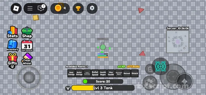 Tank Game Simulator: Inf Upgrades - Tank Game Simulator script preview