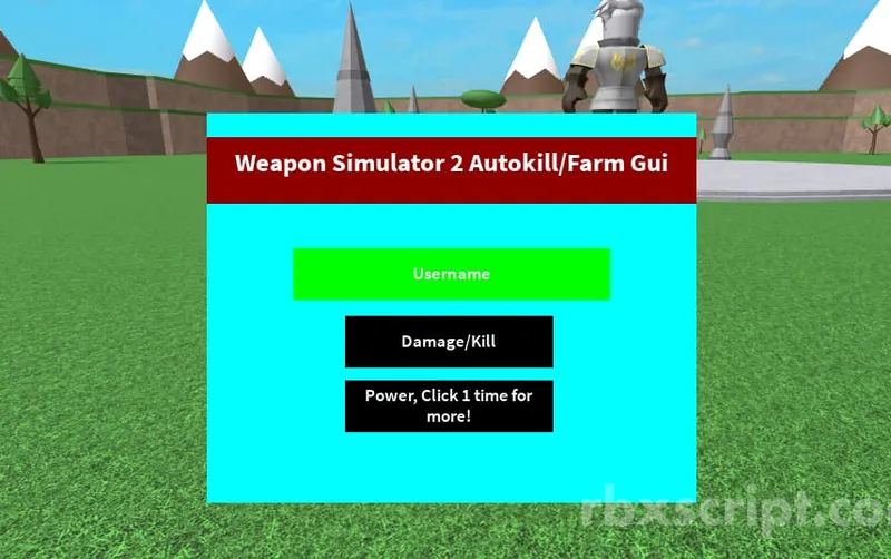 Weapon Simulator 2 [GUI - Auto Power, Damage Kill] - Weapon Simulator 2 [GUI - Auto Power, Damage Kill] script preview