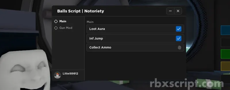 Notoriety: Infinity Jump, Gun Mods, Loot Aura - Notoriety script preview