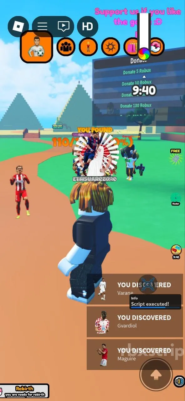 Find the Footballers: Instant - Find the Footballers script preview