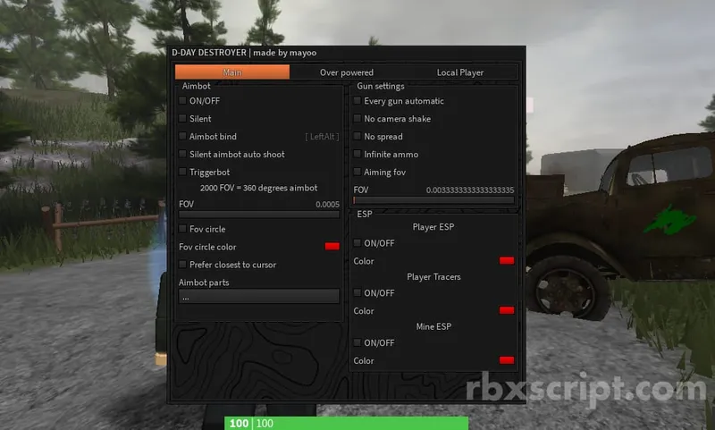 D-DAY [Aimbot - ESP - More!] - D-DAY [Aimbot - ESP - More!] script preview