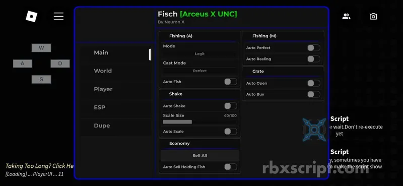 Fisch: Cast Mode, Auto Dash, Auto Buy - Fisch script preview