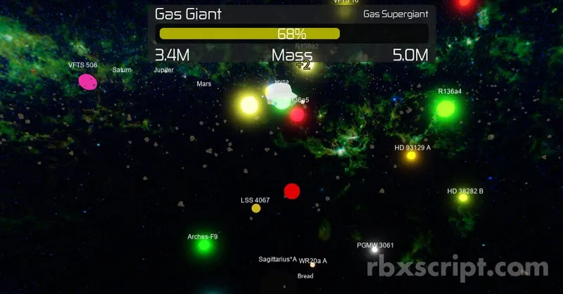 Planet Simulator [Change Planet Mass] - Planet Simulator [Change Planet Mass] script preview
